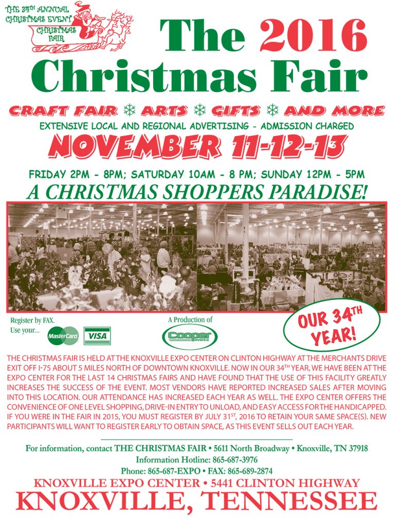 The 2016 Christmas Fair @ Knoxville Expo Center